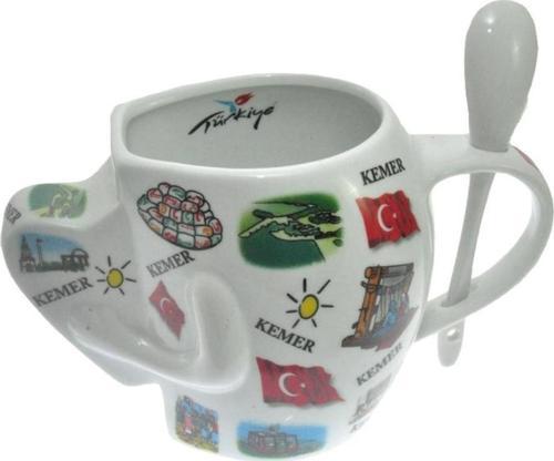 Hdmarketim Antalya Kemer Temalı El Figürlü Seramik Kupa 5916