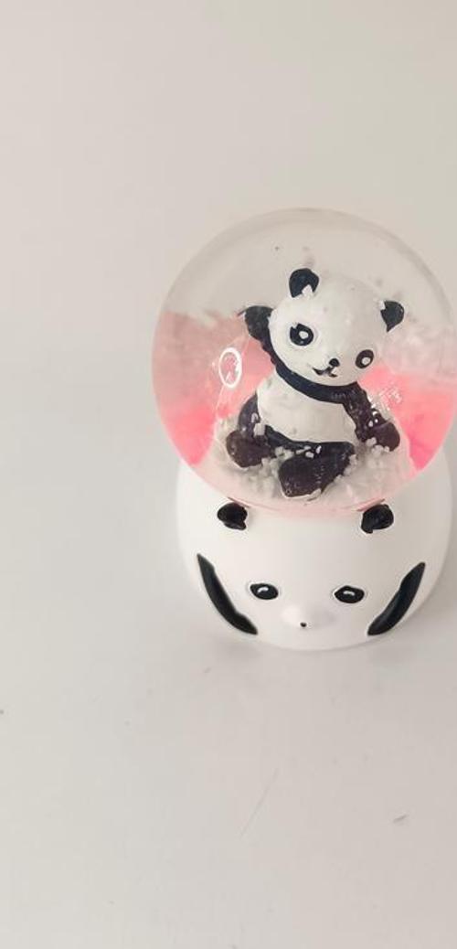 Kar Küresi Sevimli Ayıcık Işıklı Kar Küresi Ev Ofis Dekor Biblo Obje      