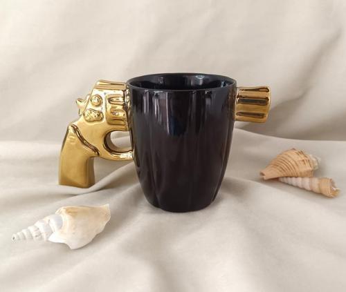 Kupa Fincan Kahve Fincanı 300 ml 3D Tasarım Bardak Çay Su Bardağı  