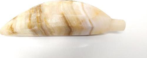 Muz Dekoratif Doğal Onix Taş Biblo Obje Ev Masa Süsü 10404