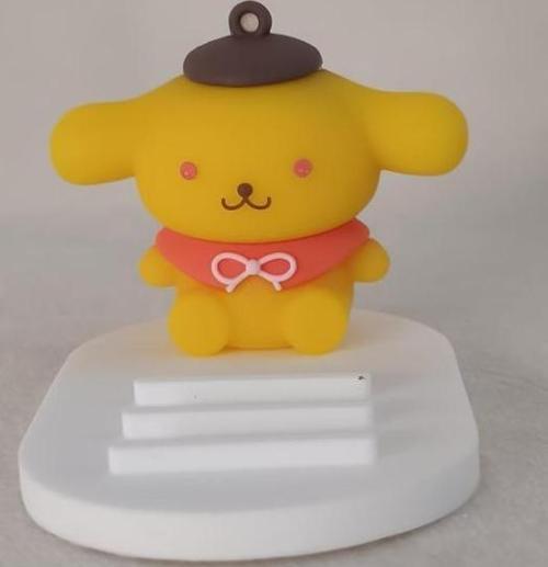 Telefon Tutucu Sanrio Pompompurin Silikon Telefon Standı Karakter Figür Oyuncak