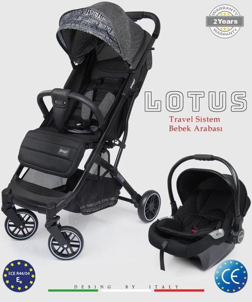 Lotus 2033 Füme Kabin Tipi Travel Sistem Bebek Arabası