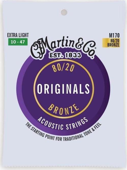 Martin M170 "Original M170" Bronze Akustik Gitar Teli Extra Light 10-47