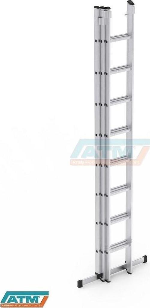 3*3=9+1=10 MT 80X25 ÜÇ PARÇALI A TİPİ SÜRGÜLÜ MERDİVEN
