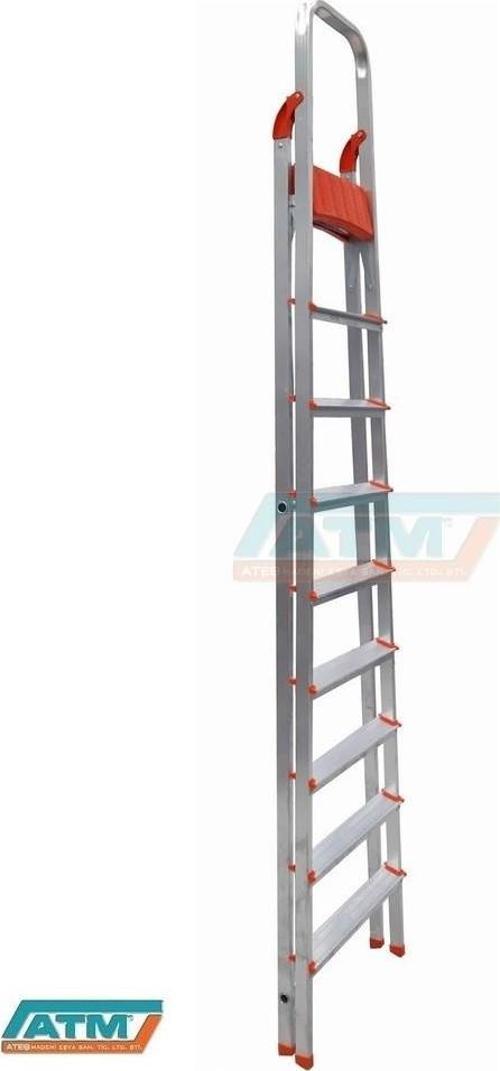 ALMERA 8+1 TEK ÇIKIŞLI ALUMİNYUM MERDİVEN