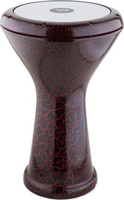VD-3040 ÇÖMLEK DARBUKA ÇATLAK BOYALI KIRMIZI