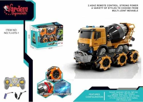 Kumandalı Beton Mikseri Işıklı İş Makinesi Akrobat Vardem