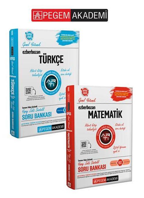 2025 Kpss Genel Yetenek Türkçe+Matematik Ezberbozan Soru Bankası Seti(2 Kitap)
