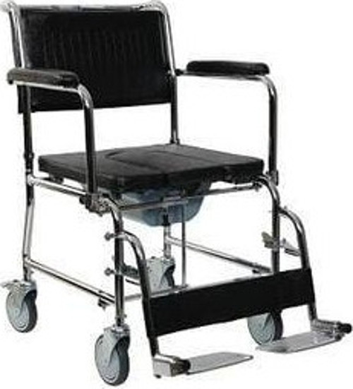 Tekerlekli Iskemle B-125F Katlanır Tuvaletli Banyo Sandalyesi