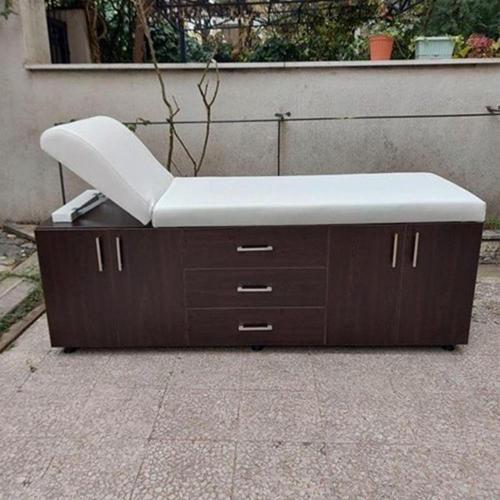 Ahşap Muayene Masası 2 Dolaplı 4 Çekmeceli