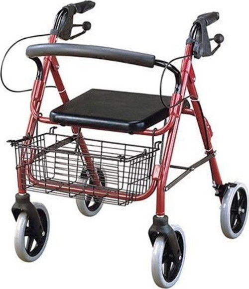 W965 Tekerlekli Oturaklı Yürüteç Walker Rollator
