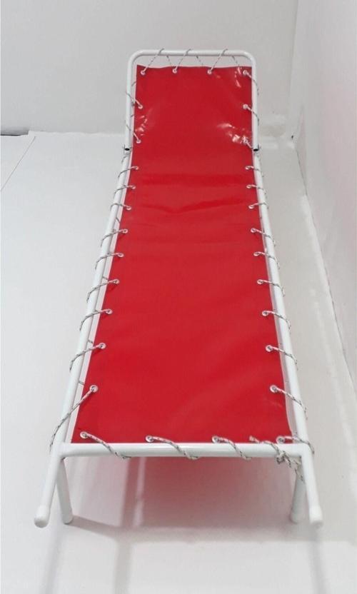 Unisex Kırmızı Portatif Brandalı Sedye