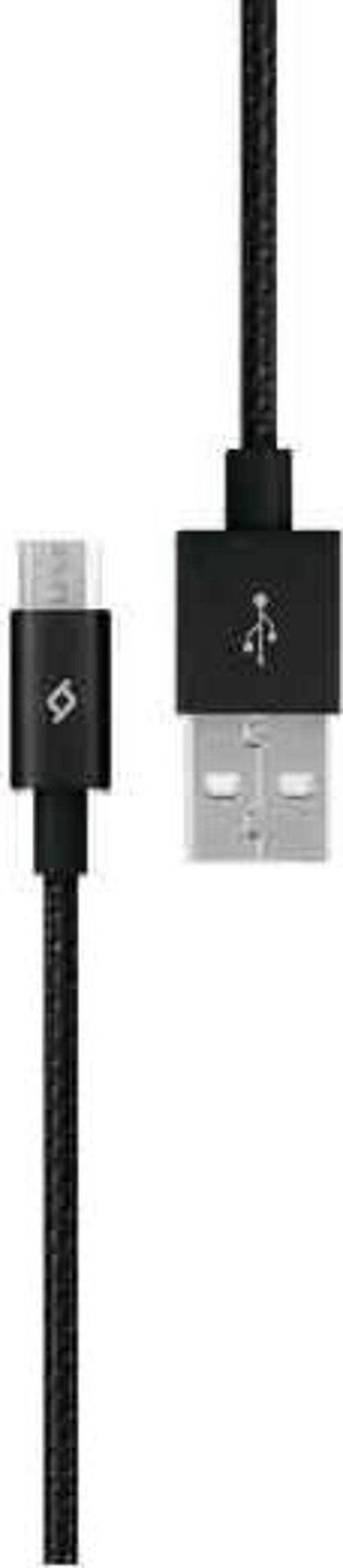 AlumiCable Siyah Micro USB Şarj Kablosu