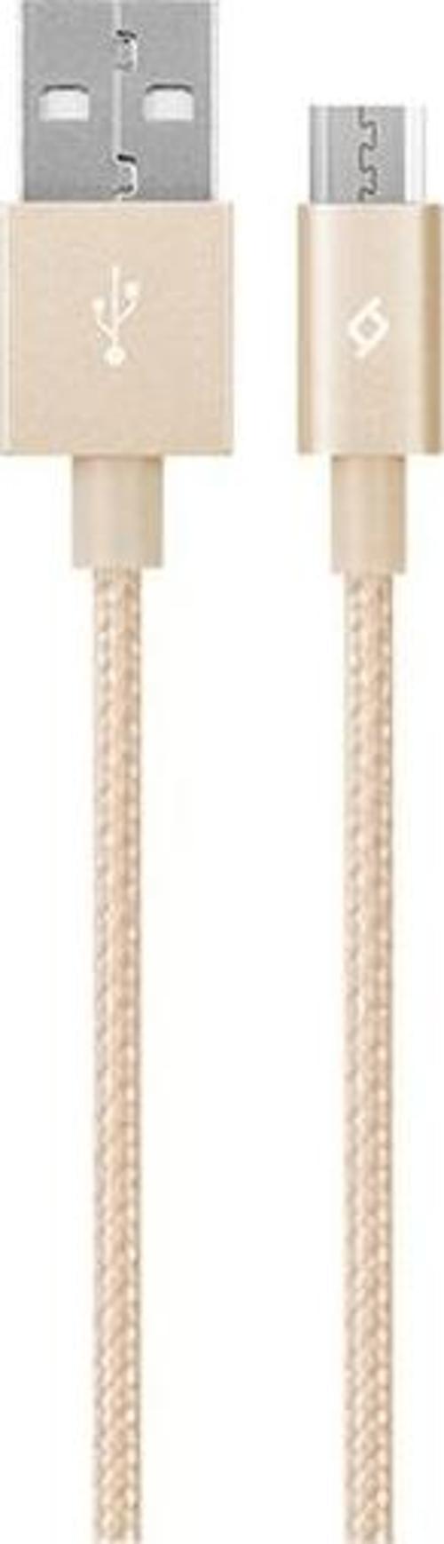 AlumiCable Altın Mini Micro 30 cm USB Şarj Kablosu