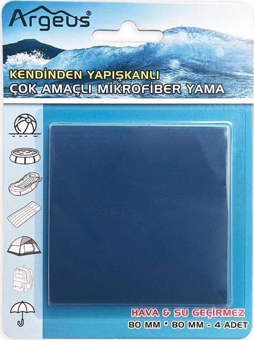 4'lü Fiber Çanta Delik Tamir Yaması Lacivert