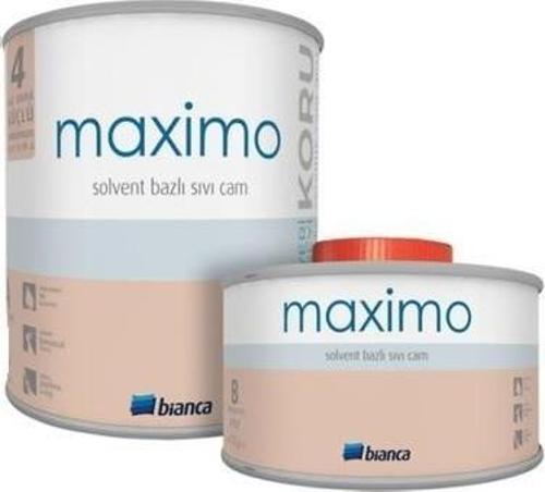 Maximo Solvent Bazlı Şeffaf Parlak Sıvı Cam 500 Gr