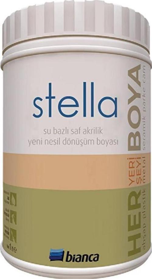 Stella Su Bazlı Saf Akrilik Boya 1 Lt Beyaz