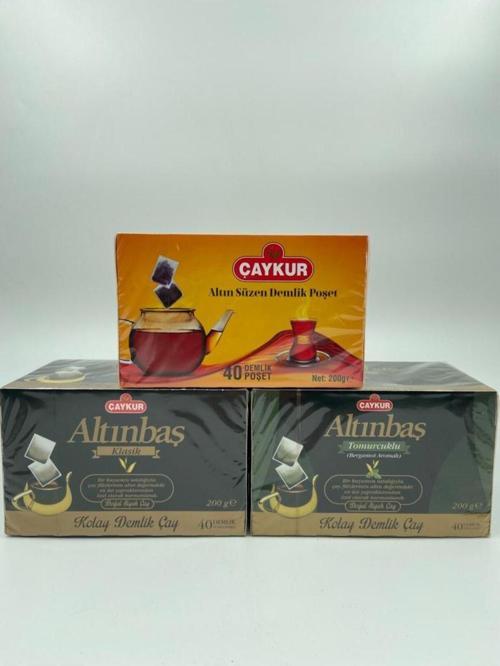 Demlik Süzen, Tomurcuklu Ve Sade Demlik Poşet Çay 3' Lü Set