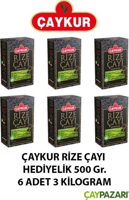 Hediyelik Rize Çayı 500 Gr. 6 Adet (3 Kilogram)