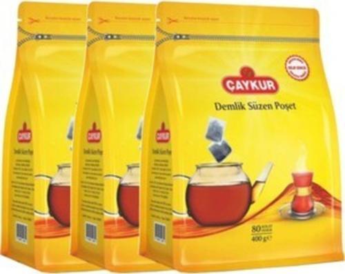Kolay Demlik Süzen Poşet Çay 80'Li 400 Gr X 3 Adet
