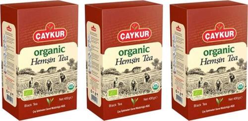 Organik Hemşin Siyah Dökme Çay 400 Gr - Karton Kutu - 3 Adet