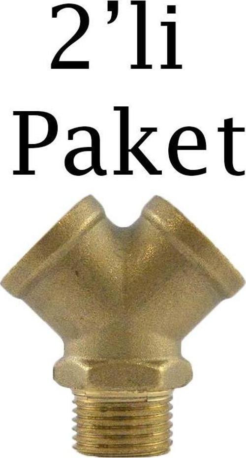 Hava Hortum 2'Li Çatal 1/2 2'li Paket