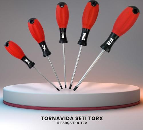 Tornavida Seti Torx (Tork) 5 Parça T10-T30