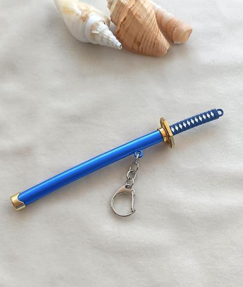 Anahtarlık Anime One Piece Zoro Kılıç Katana Anahtarlık Aksesuar Çanta Süsü