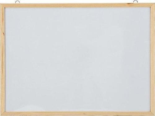 45 x 60 Ahşap Çerçeveli Laminant Yüzey Duvara Monte Beyaz Yazı Tahtası