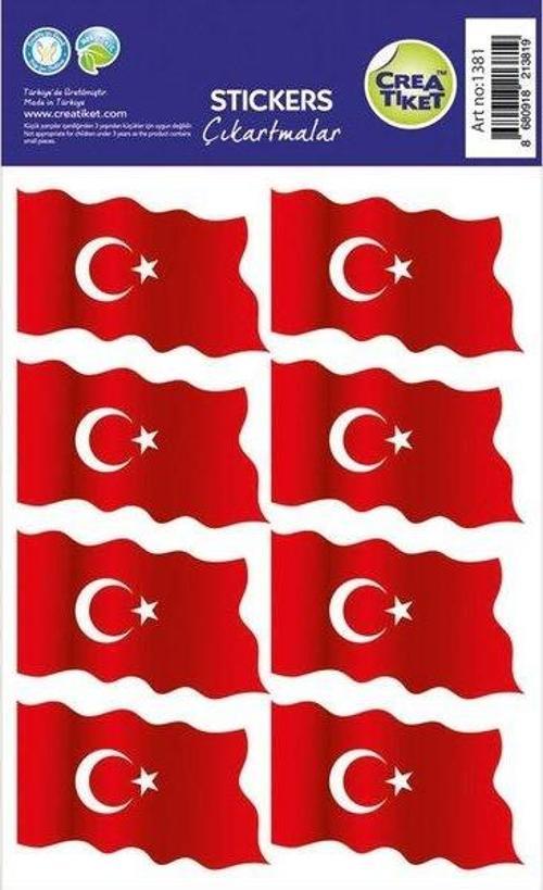 Dalgalanan Bayrak Sticker