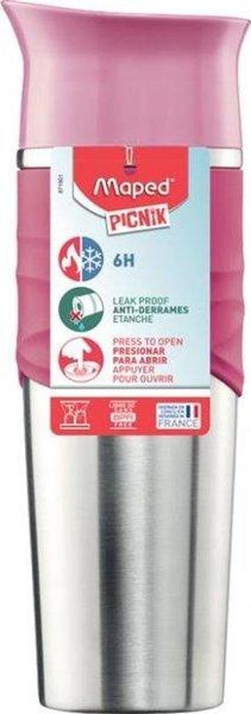 320 ml Çelik Termoslu Matara Pembe