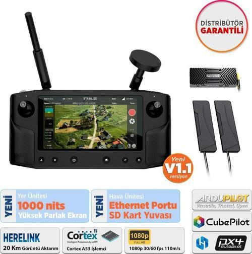CubePilot Pixhawk Herelink V1.1 HD Video Transmission Kumanda Uzun Menzil Canlı Video Aktarım Sistem HX4-06210&HX4-06211