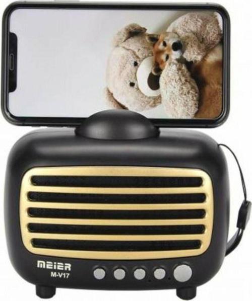 Meier M-V17Bt Mini Boy Fm Radyo Taşınabilir Standlı Hoparlör