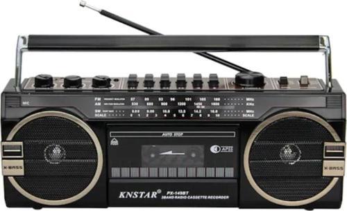 PX-149BT Bluetooth USB SD FM Kaset Çalar Radyo Knstar