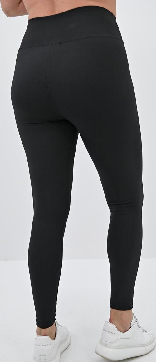 Kadın Büyük Beden Yüksek Bel Tayt 6271-24 Siyah XL