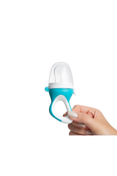 Silikon Uçlu Meyve Sebze Emziği Mavi