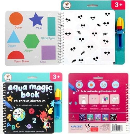 Sihirli Boyama Kitabı Aqua Magic Book Eğlenelim Öğrenelim Tfl-1004