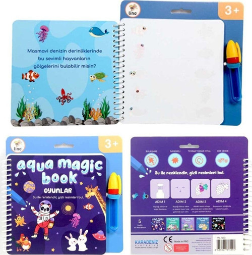 Sihirli Boyama Kitabı Aqua Magic Book Oyunlar Tfl-1002