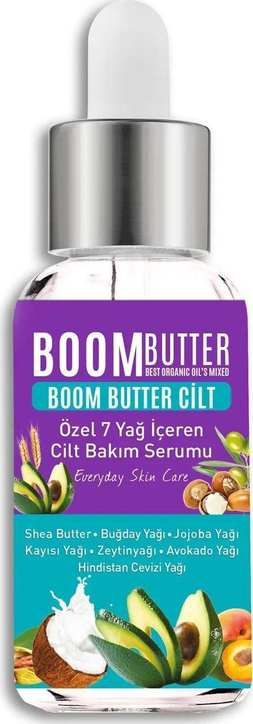 BOOM BUTTER 7 Yağ içeren Maksimum Nemlendirici Cilt Bakım Serum 20 Ml