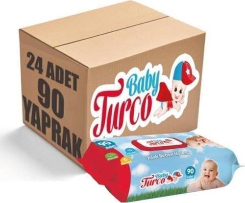 Klasik 90 Yaprak 24'lü Paket Islak Havlu Mendil