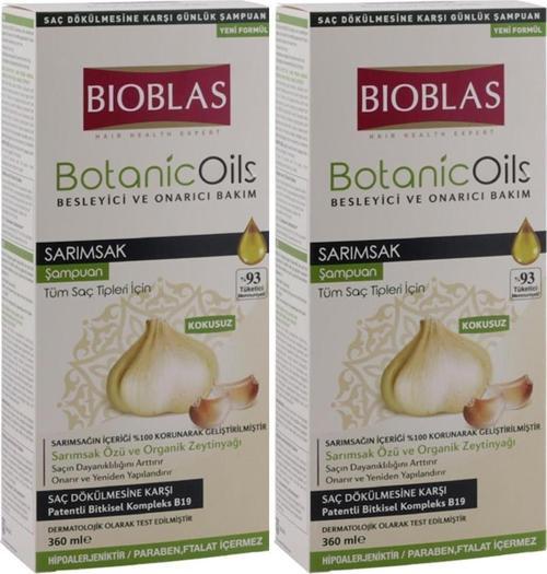 Organic Oils Şampuan 360 Ml Sarımsak Özlü X 2 Adet