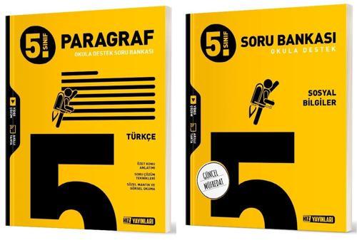 Hız 2025 5. Sınıf Paragraf + Sosyal Bilgiler Soru Seti 2 Kitap
