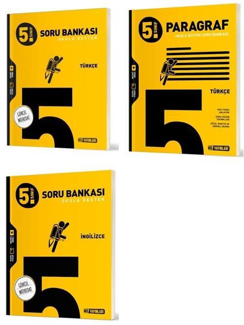 Hız 2025 5. Sınıf Türkçe + Paragraf + İngilizce Soru Seti 3 Kitap