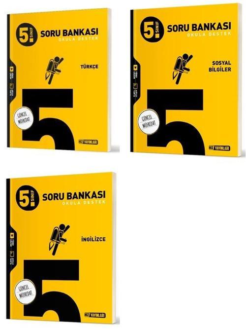 Hız 2025 5. Sınıf Türkçe + Sosyal + İngilizce Soru Seti 3 Kitap