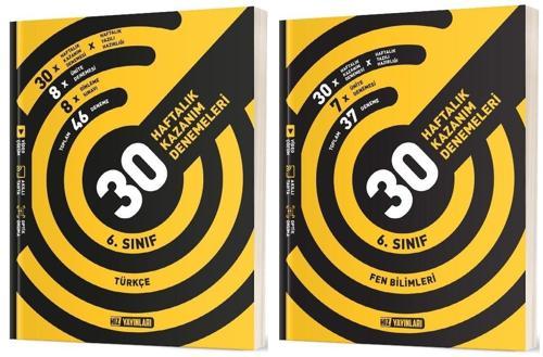 Hız 2025 6. Sınıf Türkçe + Fen Bilimleri 36 Haftalık Deneme Seti 2 Kitap