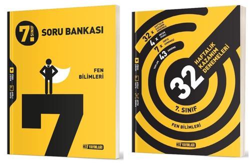 Hız 2025 7. Sınıf Fen Bilimleri Soru + 36 Haftalık Deneme Seti 2 Kitap