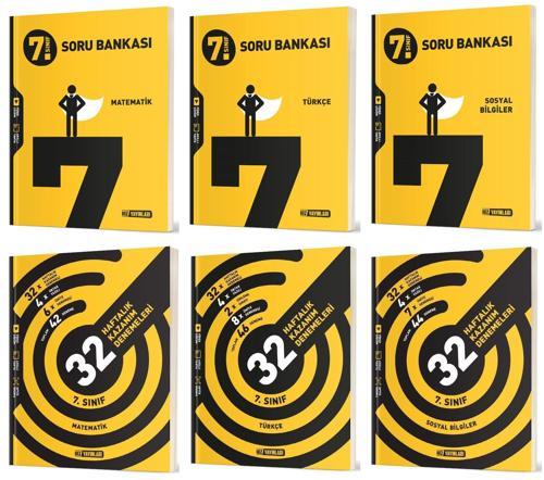 Hız 2025 7. Sınıf Matematik + Türkçe + Sosyal Soru + 36 Haftalık Deneme Seti 6 Kitap
