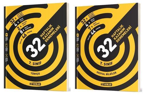 Hız 2025 7. Sınıf Türkçe + Sosyal Bilgiler 36 Haftalık Deneme Seti 2 Kitap