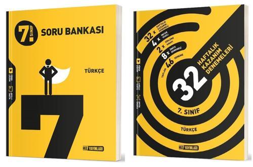 Hız 2025 7. Sınıf Türkçe Soru + 36 Haftalık Deneme Seti 2 Kitap