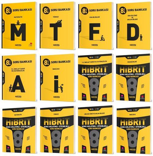 Hız 2025 8. Sınıf Tüm Dersler Soru Bankası + 36 Haftalık Deneme Seti 12 Kitap